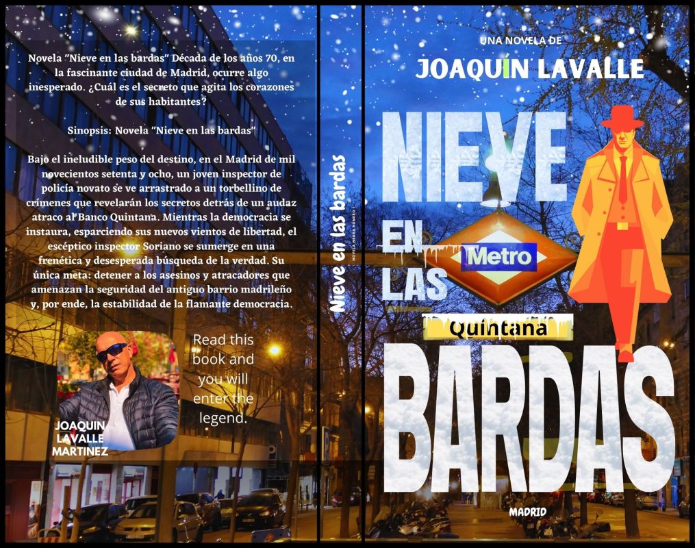 Nieve en las bardas Tapa blanda – 29 febrero 2024
de Joaquín Lavalle Martínez (Autor)
Novela "Nieve en las bardas" Década de los años 70, en la fascinante ciudad de Madrid, ocurre algo inesperado. ¿Cuál es el secreto que agita los corazones de sus habitantes?
Sinopsis:
"Bajo el ineludible peso del destino, en el Madrid de mil novecientos setenta y ocho, un joven inspector de policía novato se ve arrastrado a un torbellino de crímenes que revelarán los secretos detrás de un audaz atraco al Banco Quintana. Mientras la democracia se instaura, esparciendo sus nuevos vientos de libertad, el escéptico inspector Soriano se sumerge en una frenética y desesperada búsqueda de la verdad. Su única meta: detener a los asesinos y atracadores que amenazan la seguridad del antiguo barrio y, por ende, la estabilidad de la flamante democracia."
Nieve en las bardas sobresale como una obra profundamente arraigada en la tradición de la novela policial. Enriquecida con elementos históricos de los años 70, la narrativa se sumerge con destreza en la trama detectivesca, explorando habilidosamente la fantasía inherente al universo del crimen y la intriga.
Editorial ‏ : ‎ Ediciones Ofisa
Fecha de publicación ‏ : ‎ 29 febrero 2024
Edición ‏ : ‎ N.º 1
Idioma ‏ : ‎ Español
Longitud de impresión ‏ : ‎ 216 páginas
ISBN-10 ‏ : ‎ 8412846001
ISBN-13 ‏ : ‎ 978-8412846003