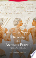 Una introducción rigurosa y accesible a más de tres milenios de civilización egipcia. Todo aquel que quiera conocer el Antiguo Egipto encontrará en esta Historia una introducción amplia, rigurosa y documentada a esta civilización milenaria. Marc van de Mieroop no solo presta atención a los periodos y las dinastías siguiendo el relato cronológico, sino que aporta otros muchos elementos como la contextualización de testimonios arqueológicos, la traducción de fuentes escritas o la discusión de documentos concretos. El texto se complementa con numerosas ilustraciones, mapas, temas especiales y cuestiones de debate, además de listas de reyes, glosario, bibliografía e índices. Una herramienta imprescindible para el especialista y una lectura apasionante para el interesado. «Marc van de Mieroop ha logrado lo que muchos historiadores del antiguo Egipto no han podido: hacer que las complejidades de la historia egipcia sean comprensibles para un público amplio sin perder la precisión necesaria en el análisis histórico. Su obra es una de las más claras y accesibles sobre Egipto, no solo porque ofrece una narrativa detallada de los hechos, sino porque contextualiza las instituciones, las creencias y las dinámicas sociales dentro de la historia más amplia del Cercano Oriente». Toby Wilkinson, Egiptólogo