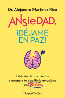 En una sociedad que nos empuja a vivir en alerta constante, la ansiedad se ha convertido en una sombra que afecta a nuestra concentración y bienestar emocional. La buena noticia es que puedes recuperar el control de tu mente y de tus pensamientos. Con la cercanía y empatía que lo caracterizan, Alejandro Martínez, uno de los mejores psiquiatras de España y una de las voces más influyentes en redes sociales, te ofrece reflexiones y herramientas prácticas para entender el origen de tus sentimientos. Con su ayuda, aprenderás a desactivar tus miedos y a gestionar tus emociones para tomar el control de tu vida. Descubre un reto de 10 días para hacer las paces con tu ansiedad y recuperar la paz mental que mereces.