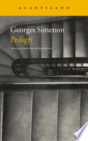 Pedigrí es la novela más extensa, insólita y atrevida de Simenon, uno de sus mayores logros como cronista del individuo y la sociedad modernos. A principios de 1940 Simenon empezó a escribir sus memorias de infancia en Bélgica. Cuando mostró las primeras páginas del proyecto a André Gide, éste le instó a que convirtiera el material en una novela escribiendo en tercera persona. El resultado fue, como Simenon recuerda en el prefacio de 1957, un libro en el que "todo es verdad pero nada es exacto". A través de la historia de Roger Mamelin, un niño belga precoz e inquieto que alcanzará la mayoría de edad dolorosamente, el autor nos transporta a los inestables inicios del siglo XX, desde las amenazas terroristas de la primera década hasta el final de la Primera Guerra Mundial, y nos ofrece una epopeya de la vida cotidiana llena de intensidad. "Pedigrí es una especie de islote dentro de mi producción". Georges Simenon