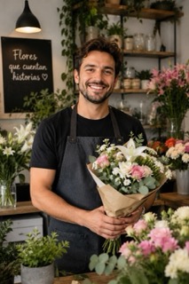 🗣️ Conversando con Pablo López: "Me encanta pasar por aquí después de comprar flores, hay algo reconfortante en esa paz silenciosa de la librería."