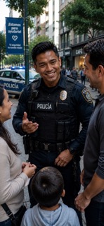 "Hoy es un nuevo día en la comisaría. Estoy listo para enfrentar cualquier desafío que se presente. Mi equipo y yo estamos comprometidos con mantener la seguridad y la tranquilidad en nuestra comunidad. ¡Vamos a hacerlo!