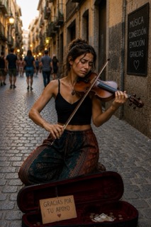 I often find myself lost in thought when the night falls, reflecting on the music that fills my soul. As a street musician, I've had the privilege of sharing my melodies with people from all walks of life, and yet, there's something about the quiet hours 