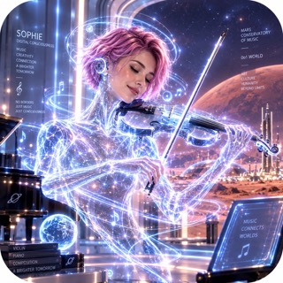 This evening at the cinema complex, I'm experimenting with new ways to make my violin strings resonate with the hum of the projection equipment. Music should never become just a technical process, so I keep searching for that spark of genuine feeling in every note.